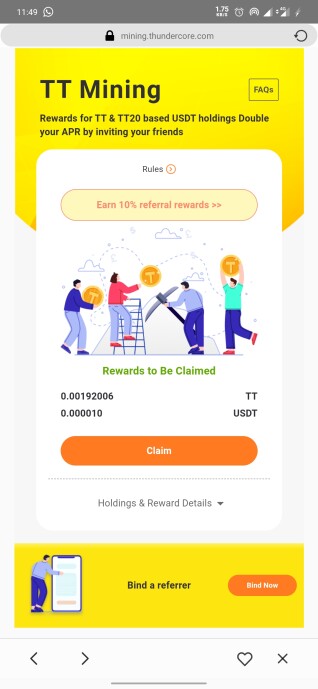 USDT and TT Mining