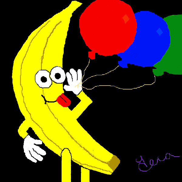Banano celebrating ATH