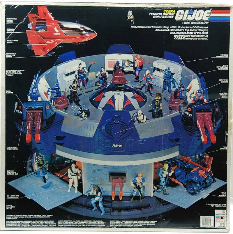 GI Joe Toys - Cobra Operations Base - The Terror Dome Fortress