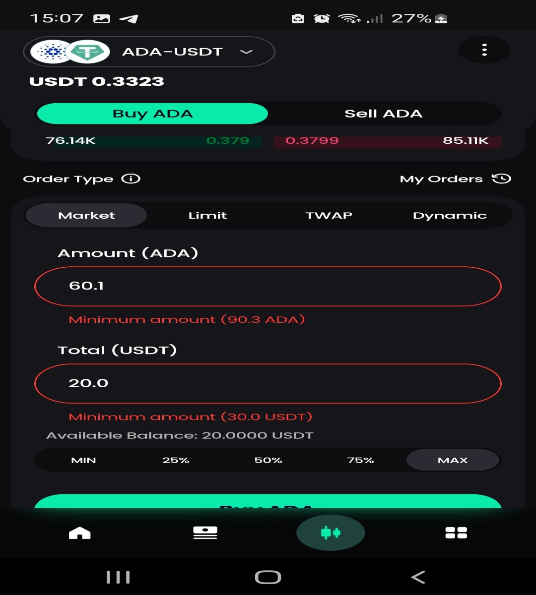 Buying ADA
