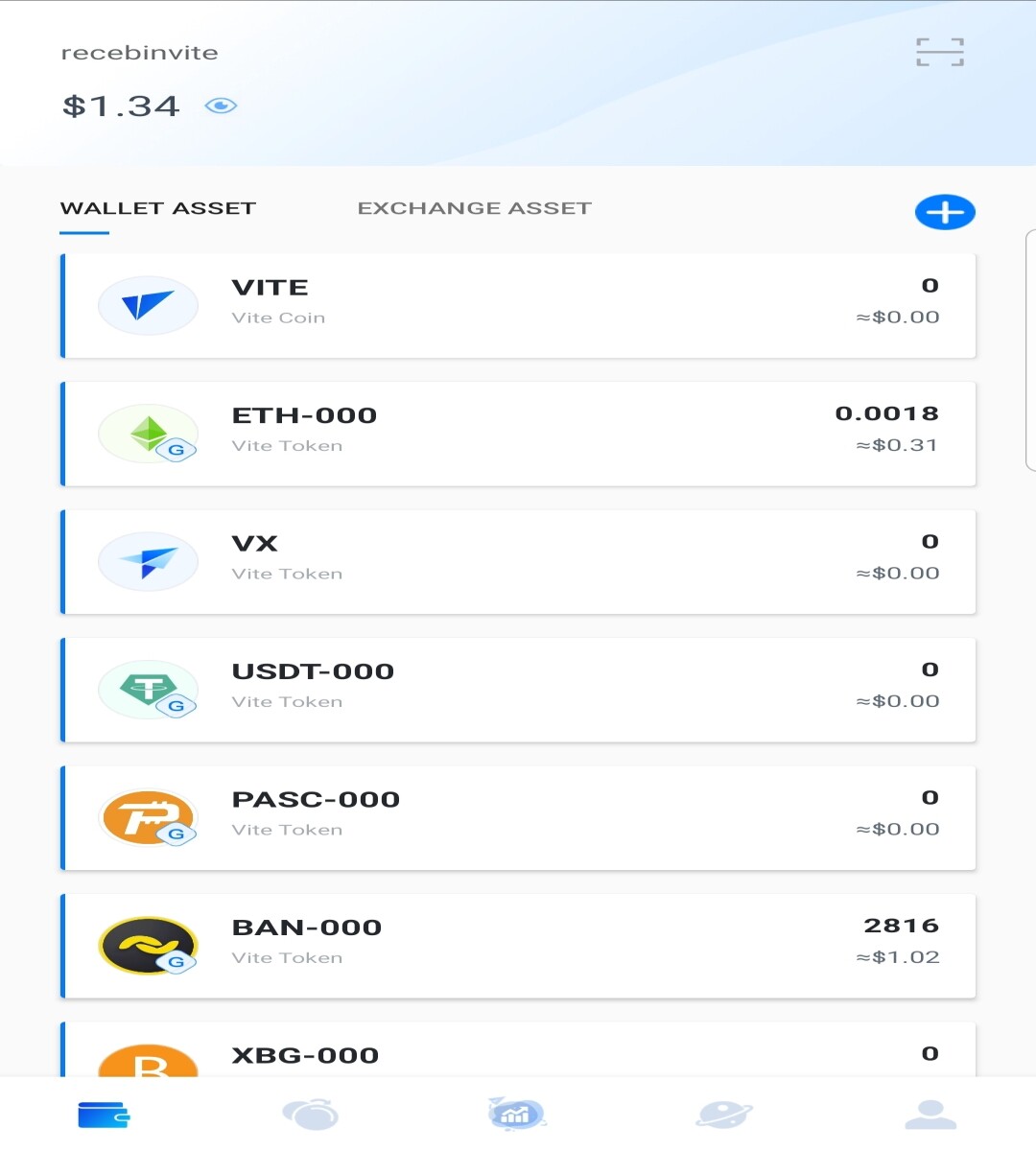 Wallet interface