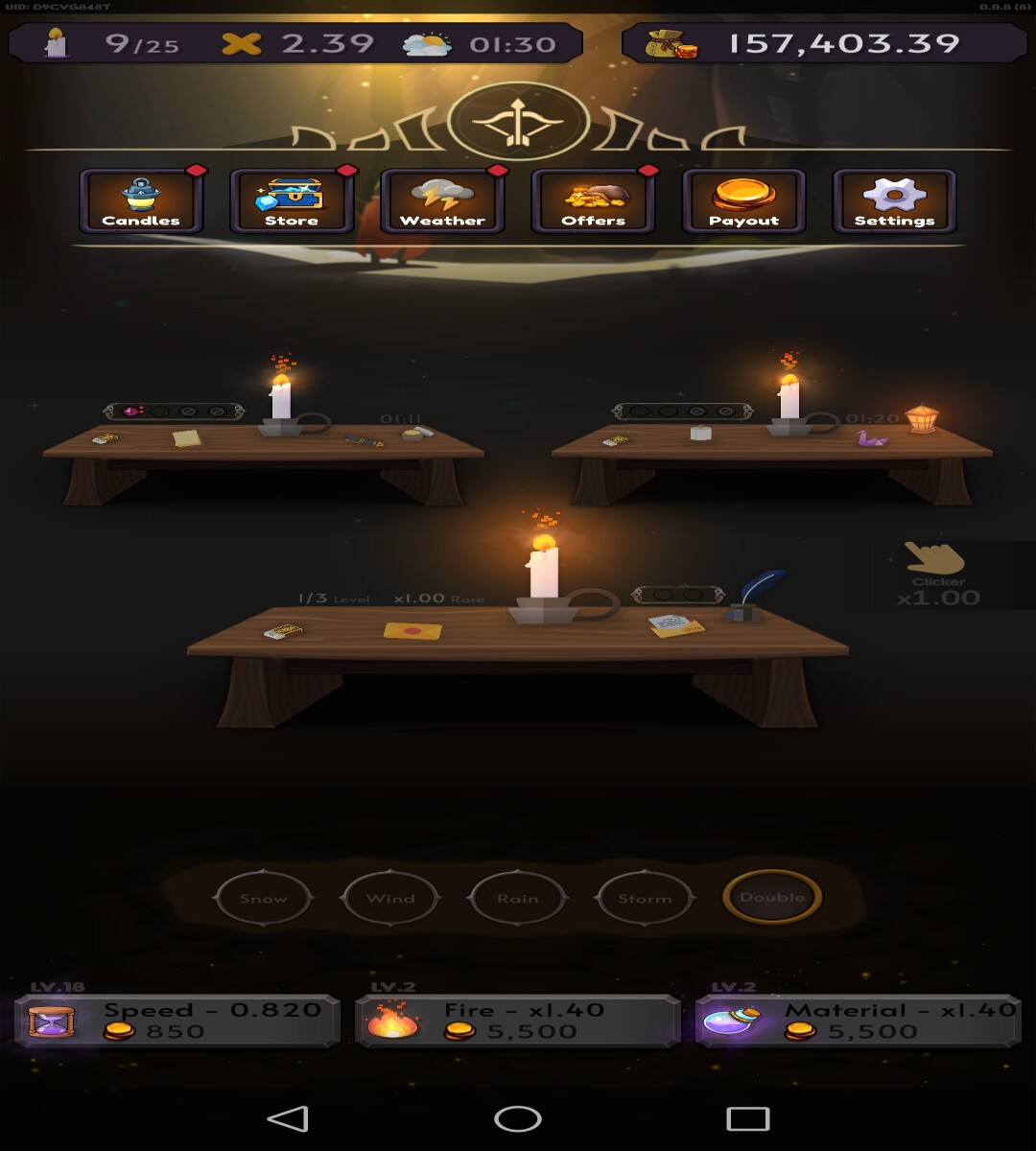 candle clicker idle app review