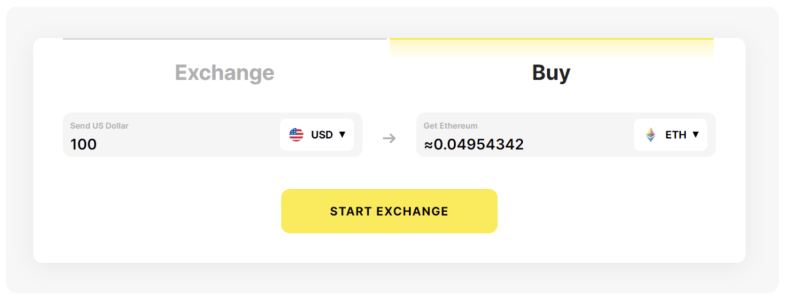 StealthEX buy page