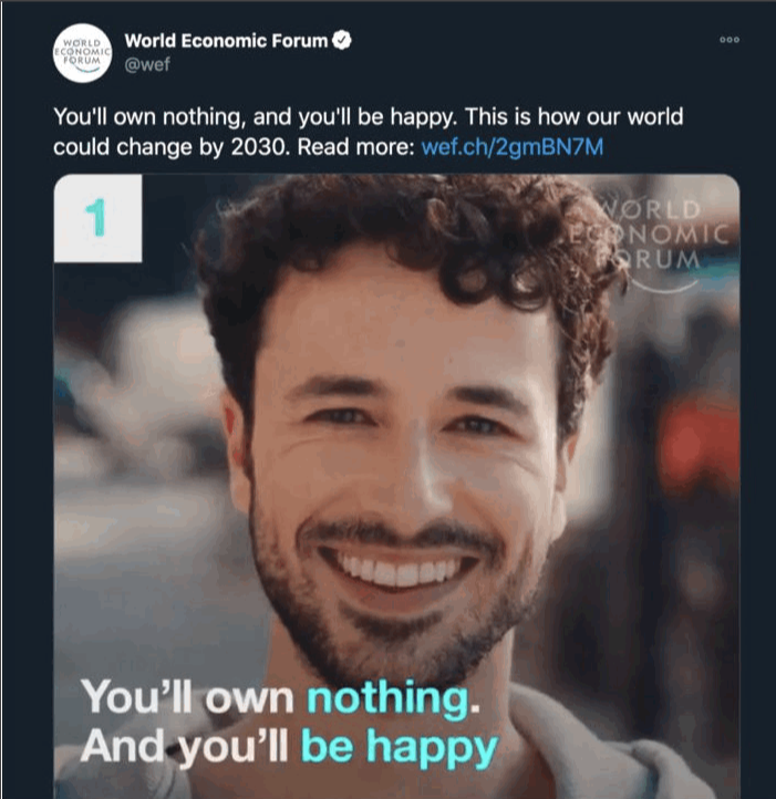 World Economic Forum agressive mesage