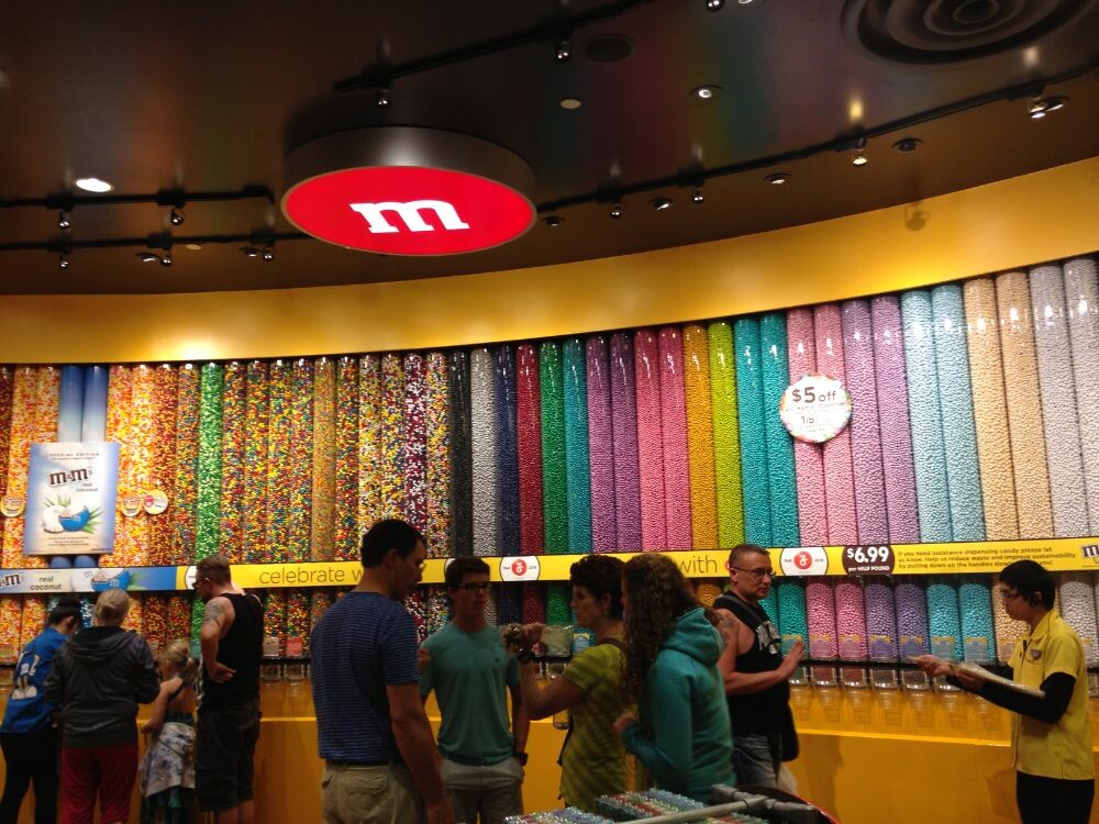 Las Vegas, part 2. Large M & M's store in Las Vegas.