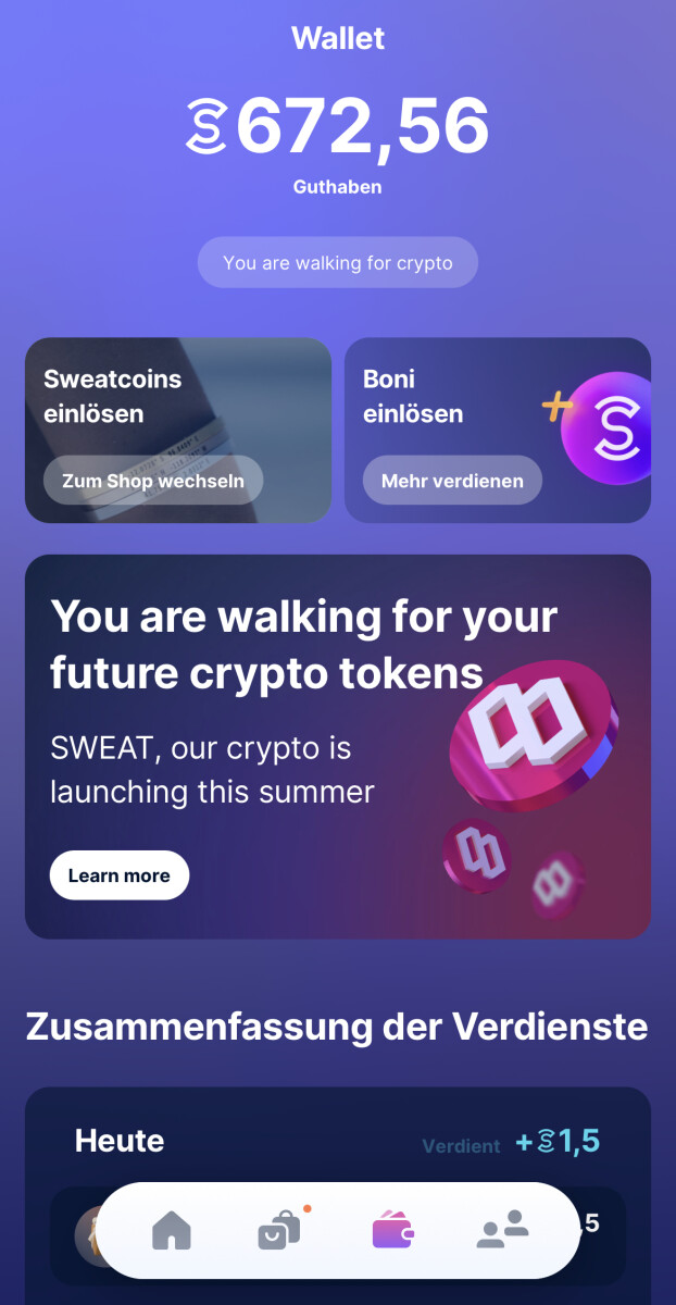Sweatcoin walk to earn