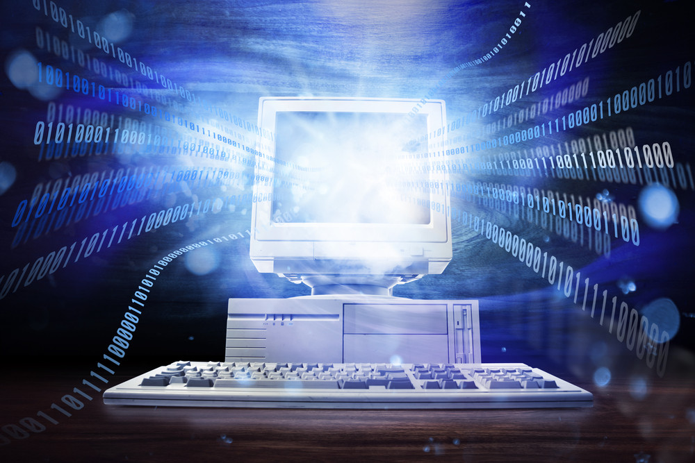 Computer with binary code
