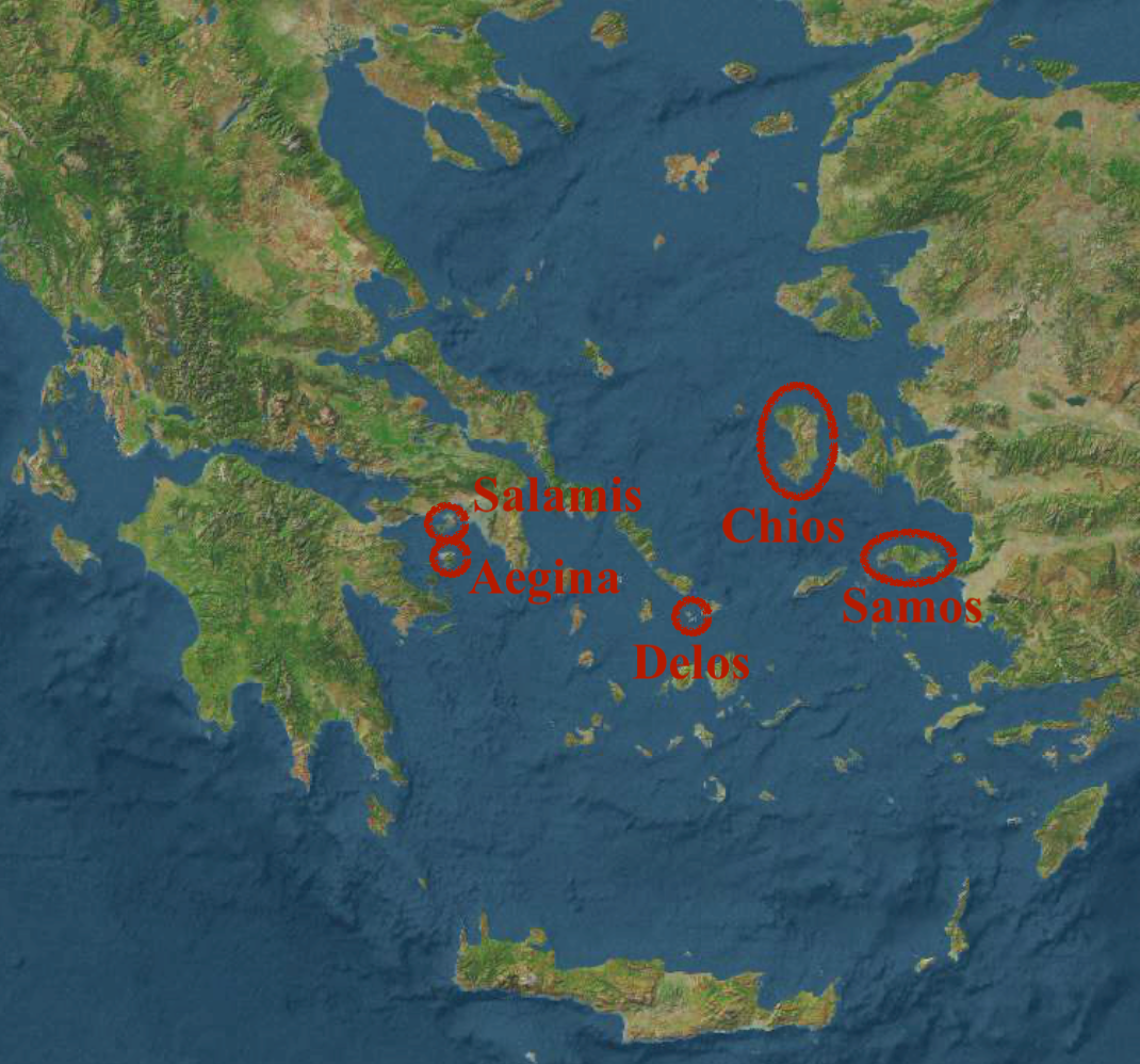 Key Aegean Islands