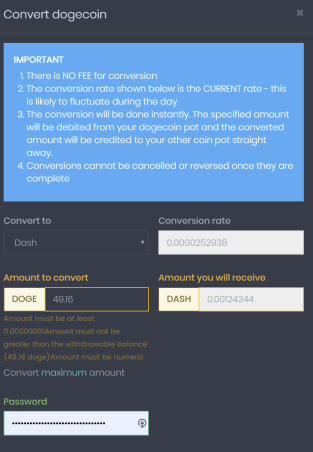 Convert Dash