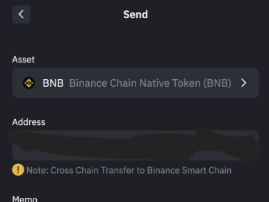 binance chain wallet cross-chain t
