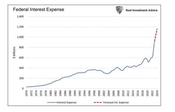 annual interest payment on us debt