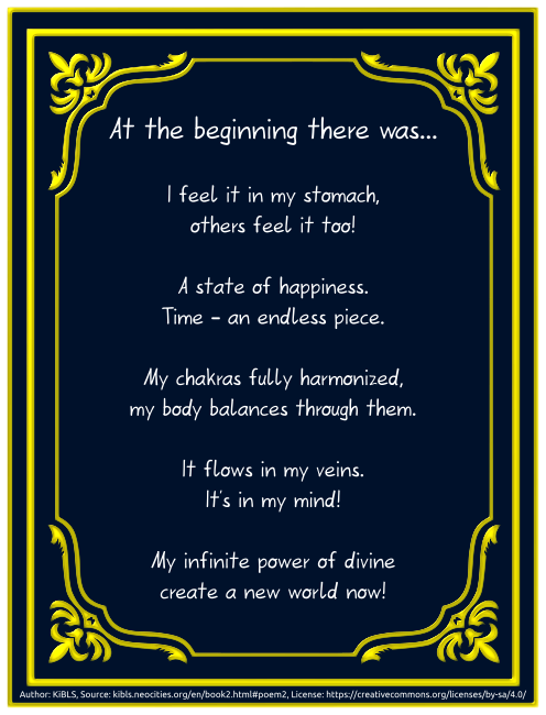 At the beginning there was...
