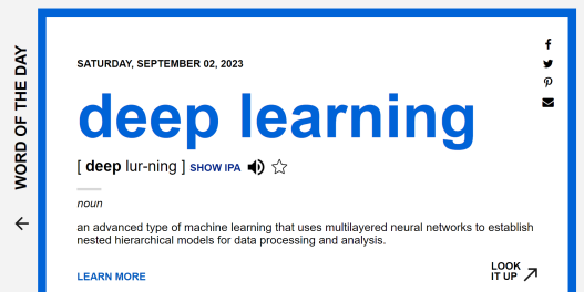 deep learning