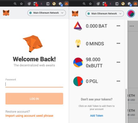 MetaMask Ethereum Wallet