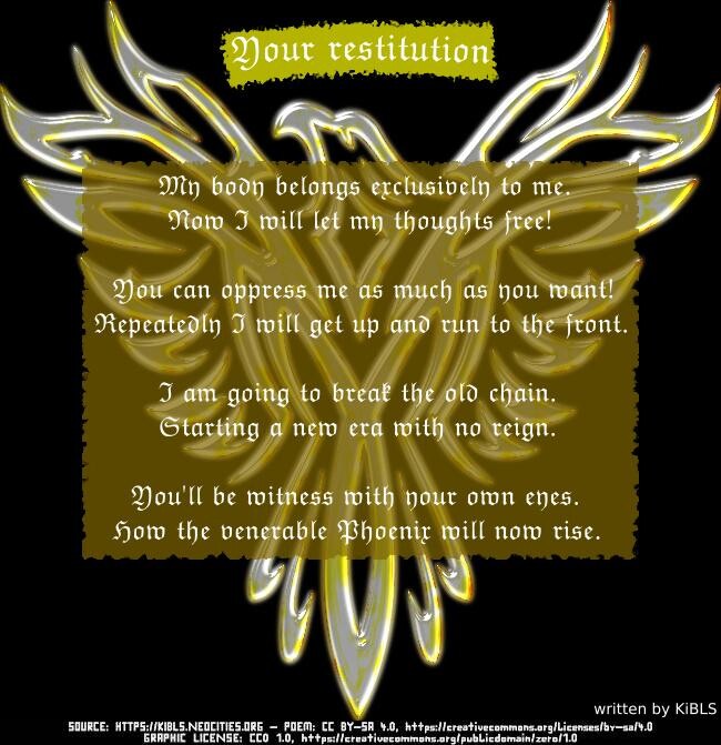 Your restitution