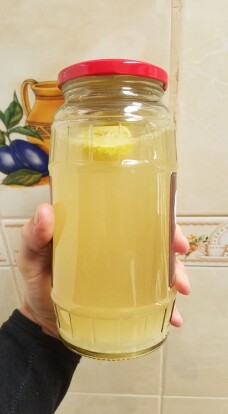 Homemade kefir to keep the Covid away.