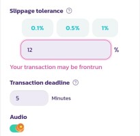 PancakeSWAP - Slippage Tolerance