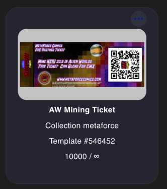 AW Mining Ticket