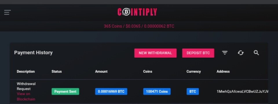 Payment History