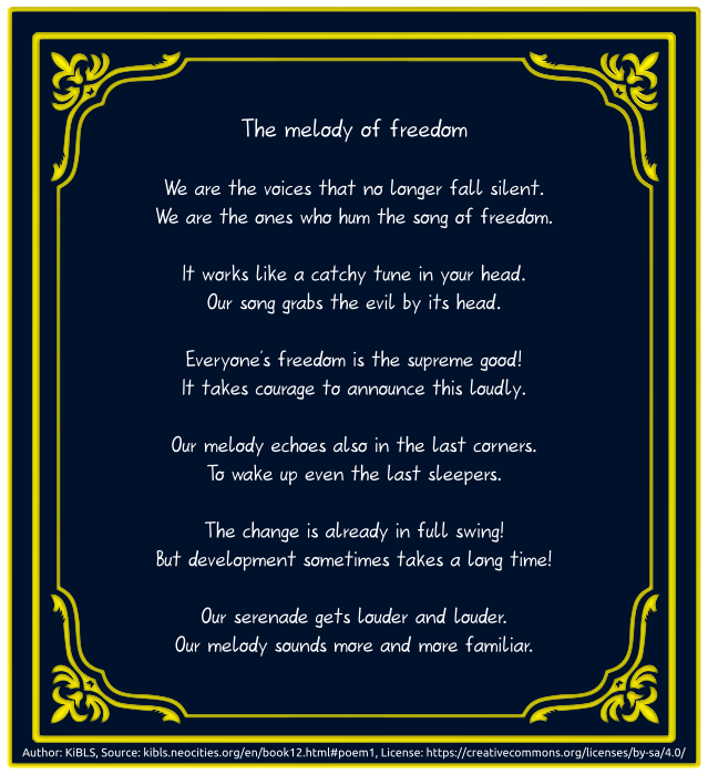 The melody of freedom