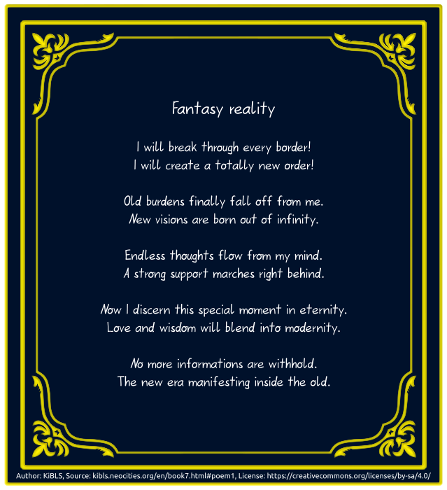 Fantasy reality