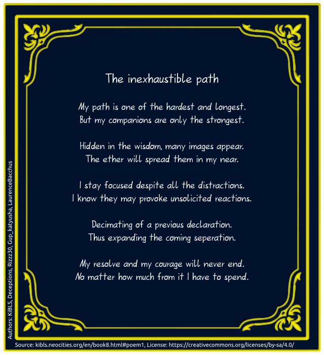 The inexhaustible path