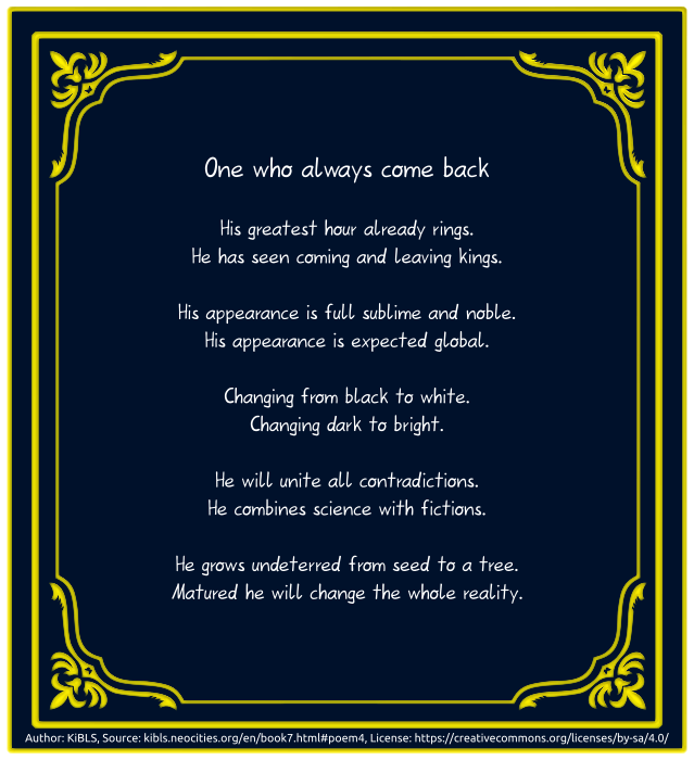 One who always come back