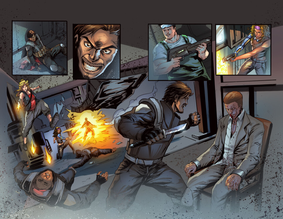 SKIPT double page spread