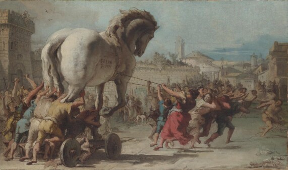 London Museum : PGiovanni Procession of the Trojan Horse