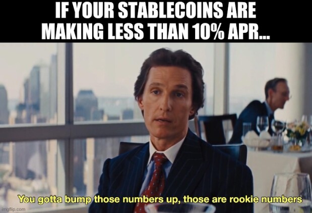 You gotta bump those numbers up