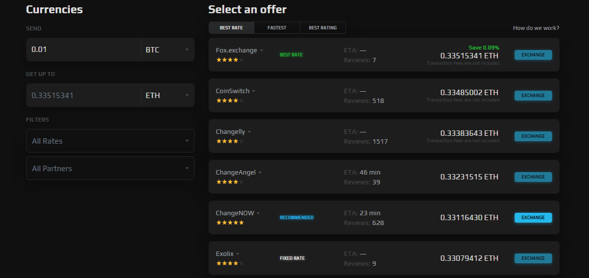 swapzone offer