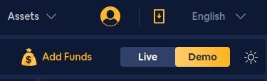 Live or Demo Mode Switch