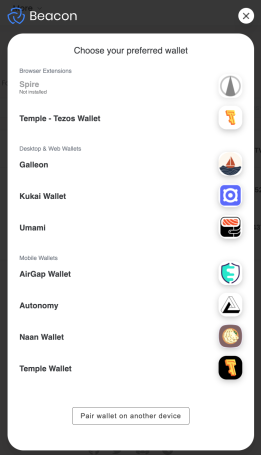Connect wallet