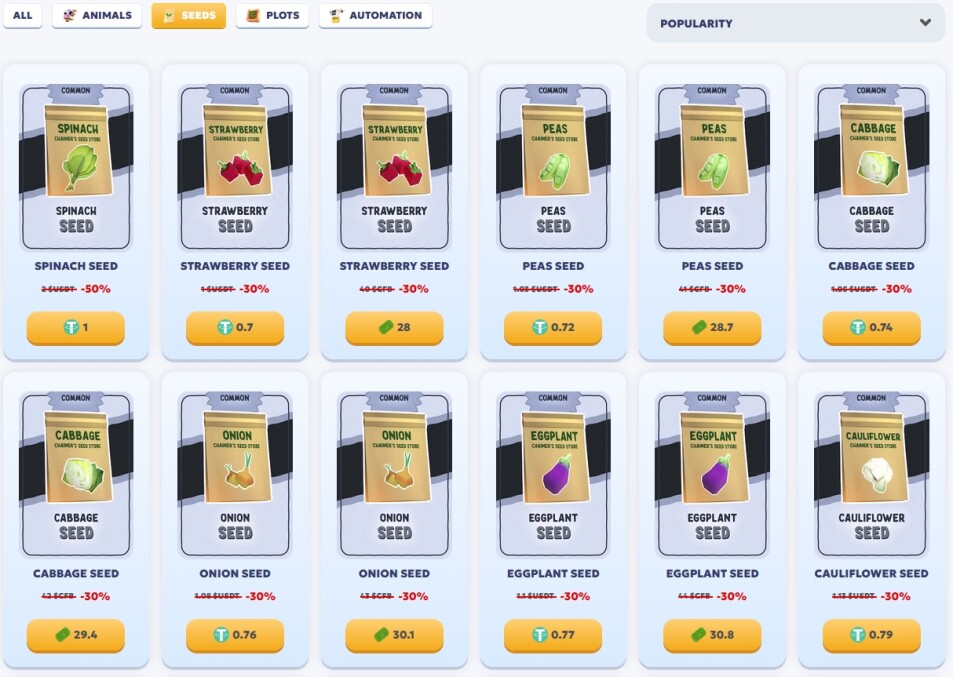 Chainers Seeds Sale 1