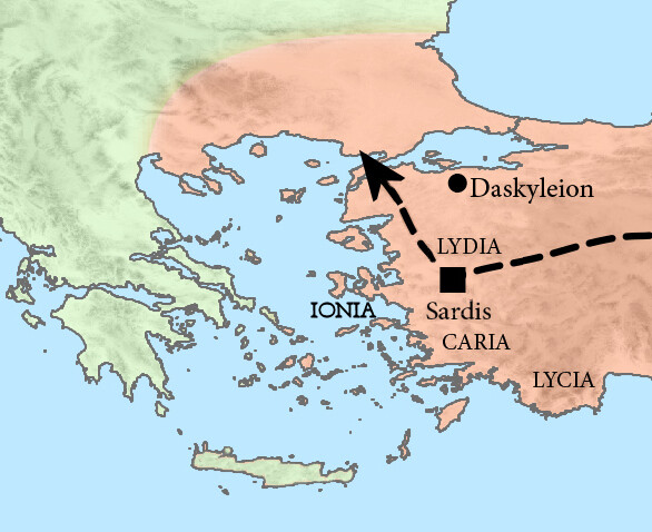 Cappadocia to Sardis