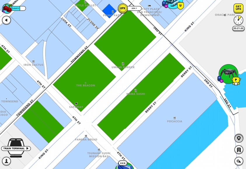 Proximity to Oracle Park and the train station in SF
