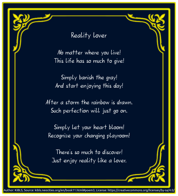 Reality lover