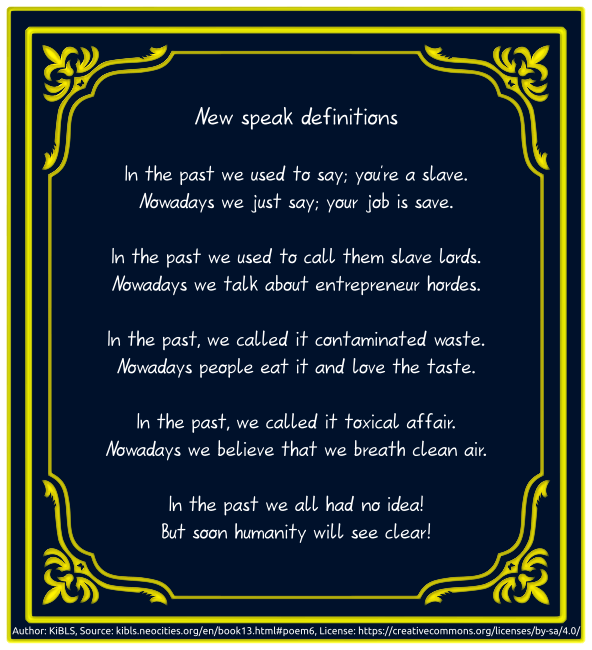 New speak definitions