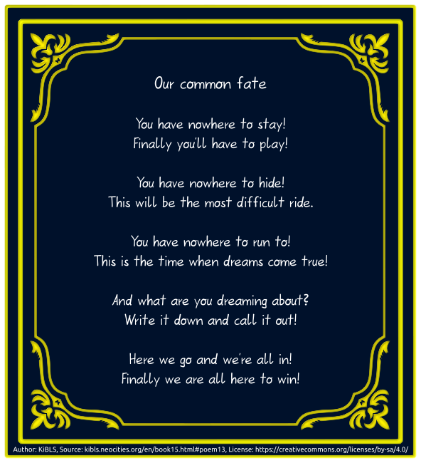 Our common fate