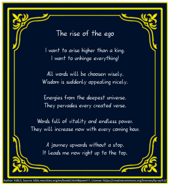 The rise of the ego