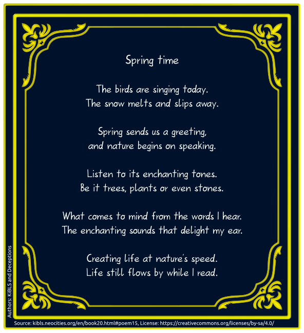 Spring time