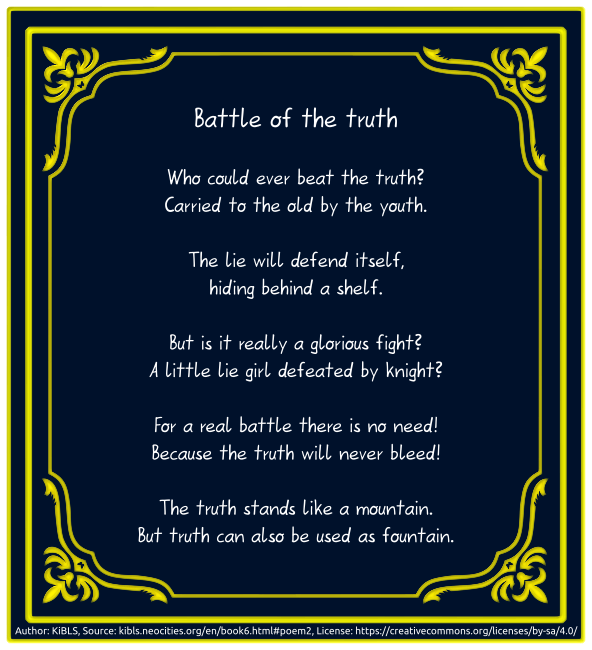 Battle of the truth