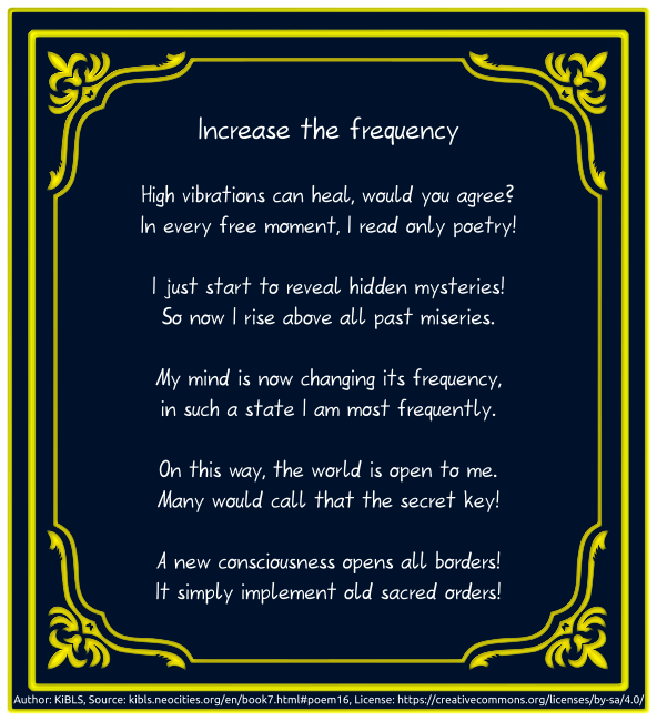 Increase the frequency