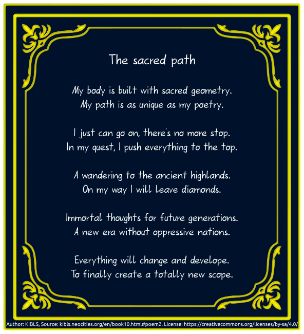 The sacred path