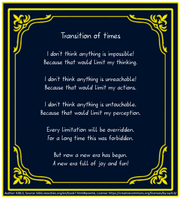 Transition of times
