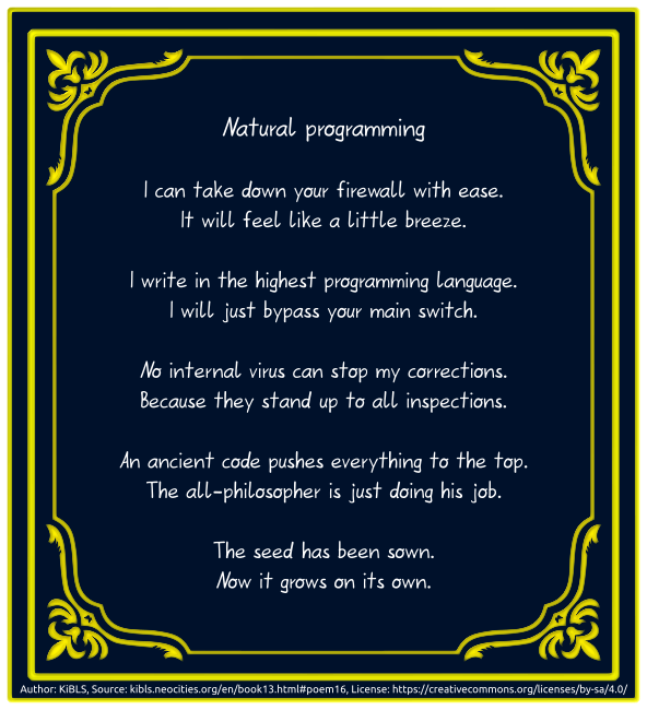 Natural programming
