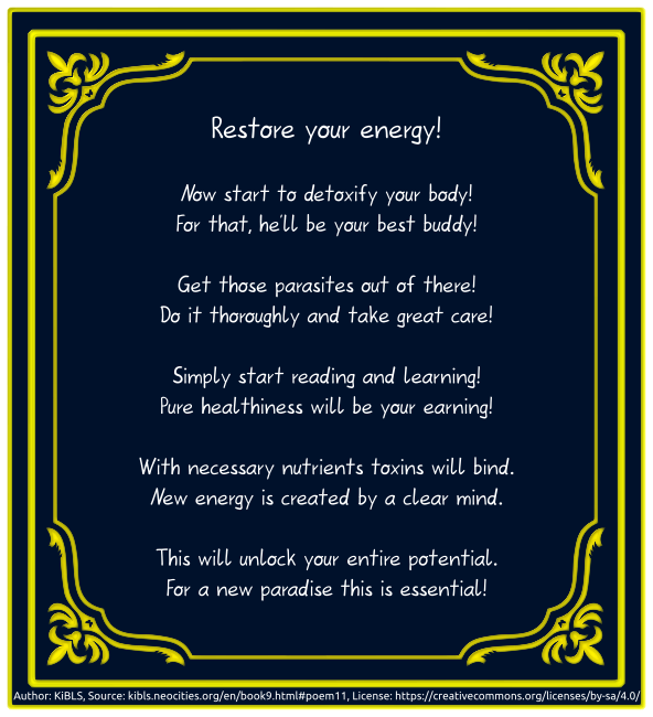 Restore your energy!