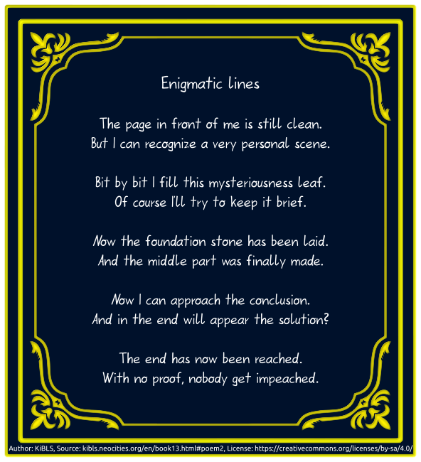 Enigmatic lines