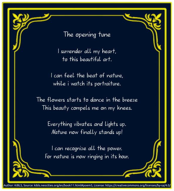 The opening tune