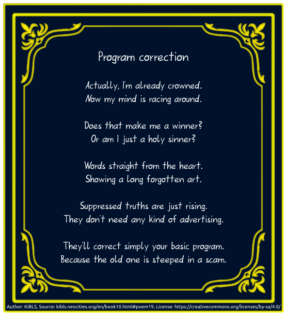 Program correction
